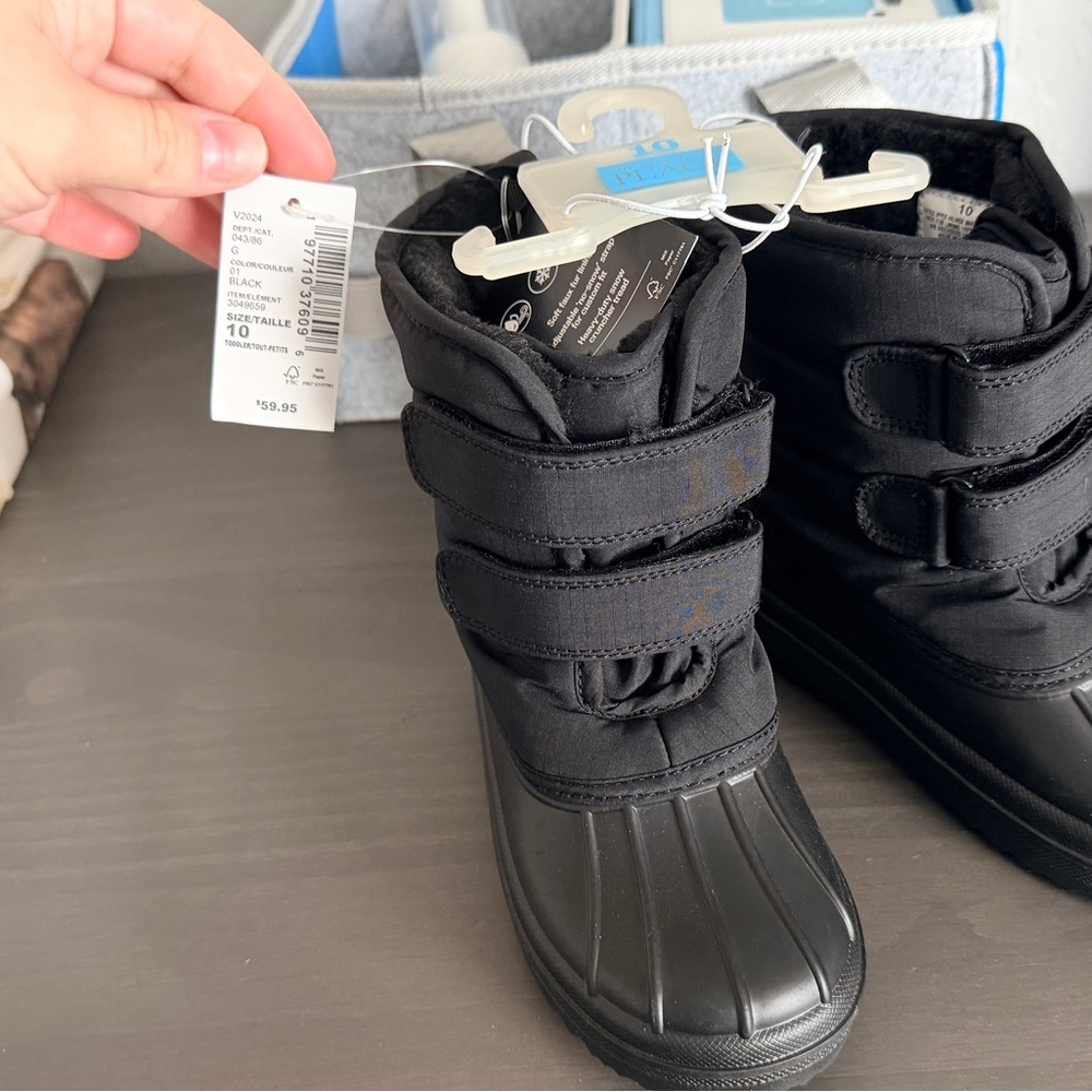 The Children's Place Black Waterproof Kids Boots